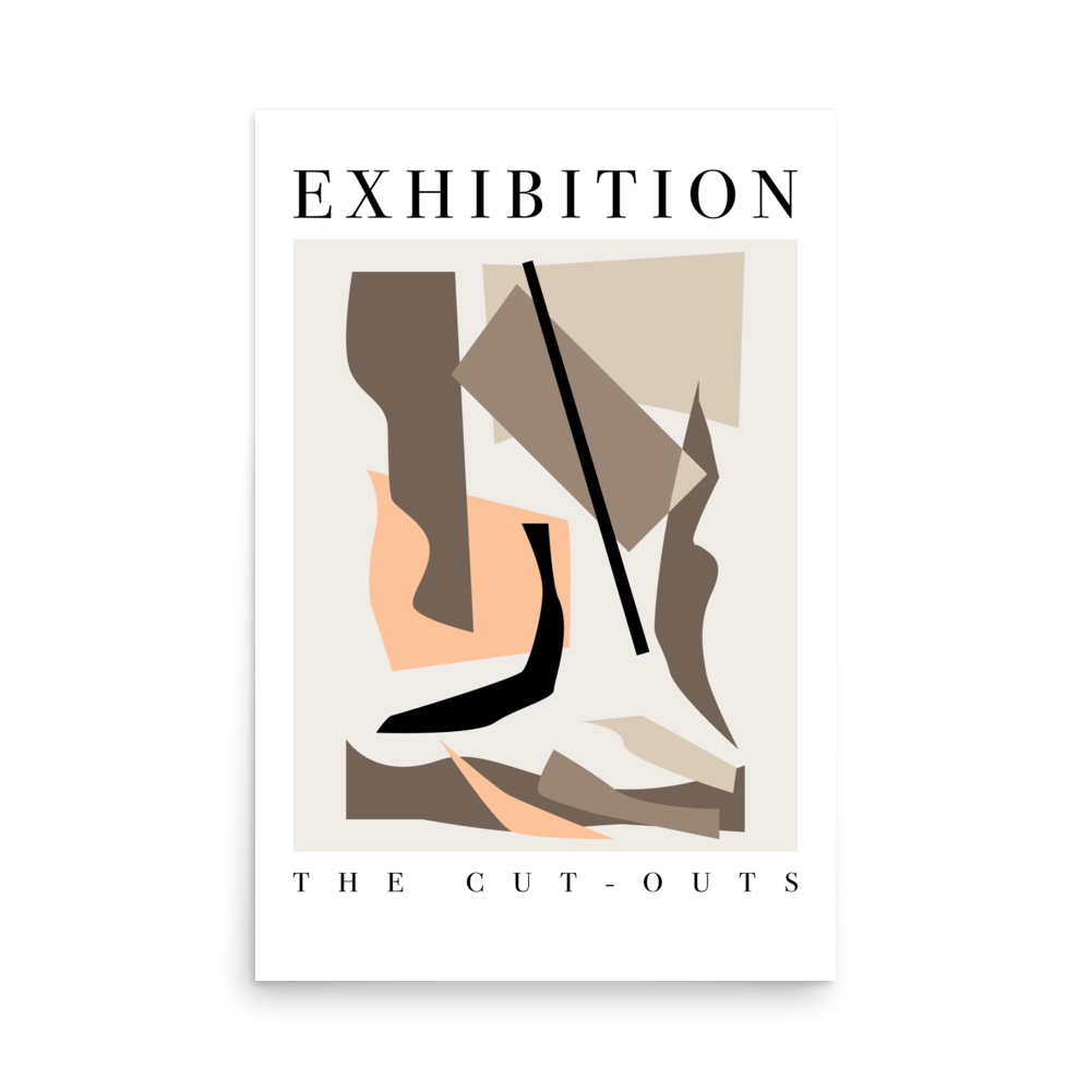 The Cut-Outs Neutral Exhibition Print - THE WALL SNOB