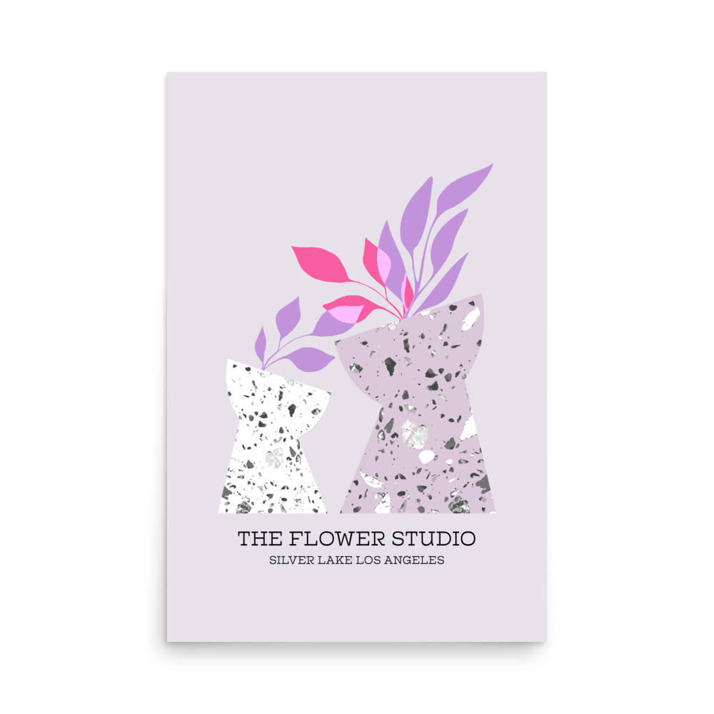 The Flower Studio Silver Lake Print - THE WALL SNOB