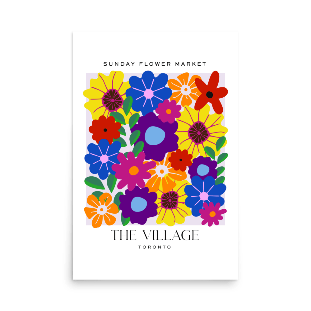 The Village Toronto Flower Market Print - THE WALL SNOB