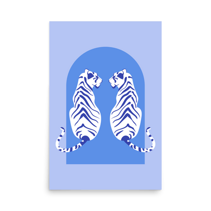 Tigress Arch Arctic Print - THE WALL SNOB