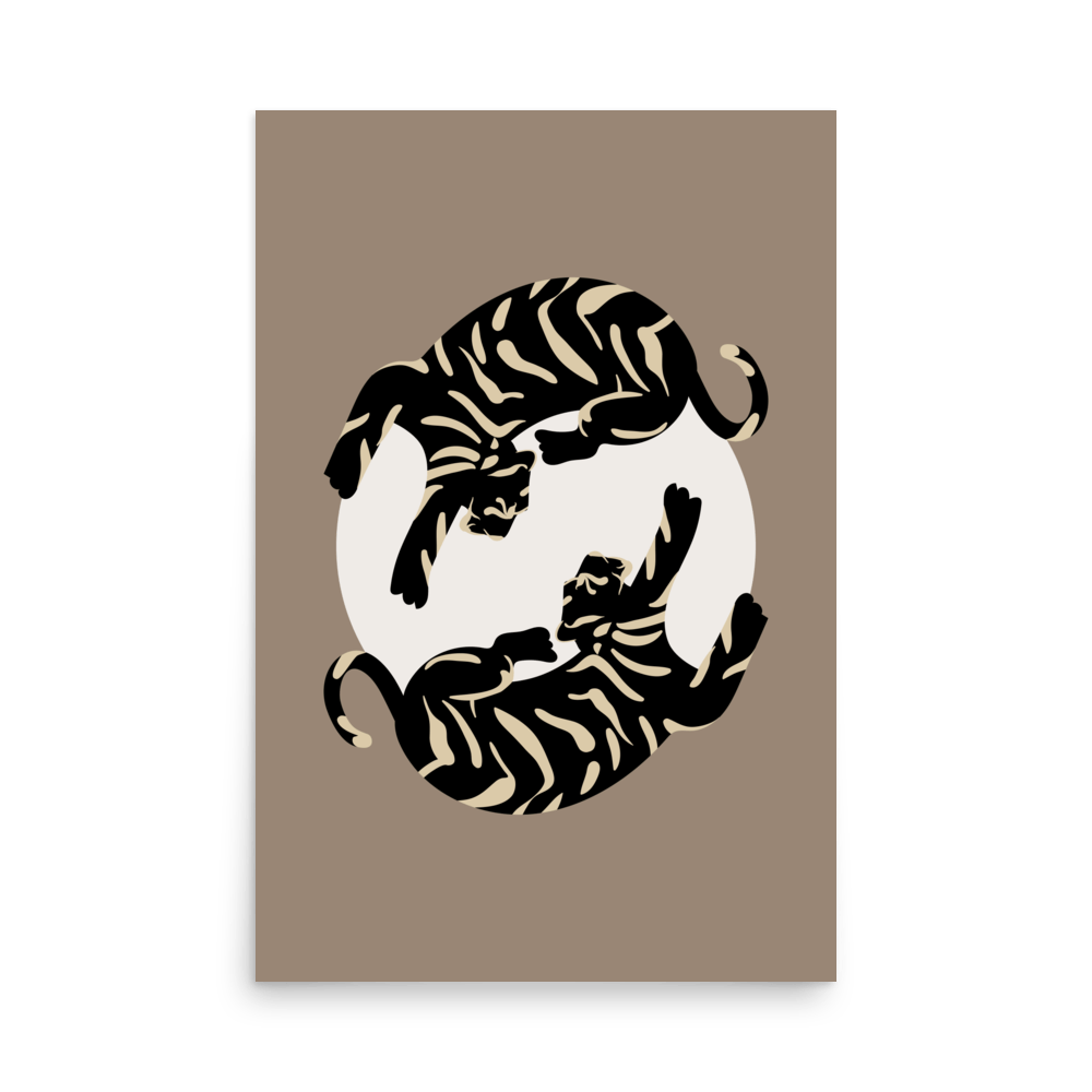 Tigress Moon Tan Print - THE WALL SNOB