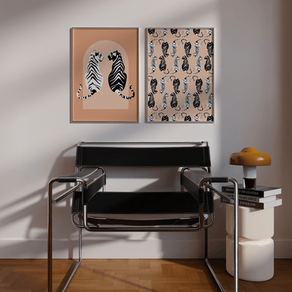 Tigress Parade Contrast Print - THE WALL SNOB