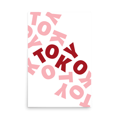 Tokyo Type Print - THE WALL SNOB