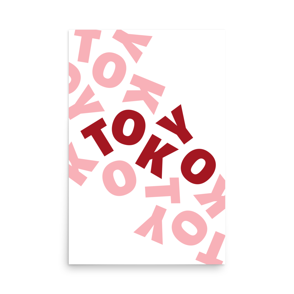 Tokyo Type Print - THE WALL SNOB
