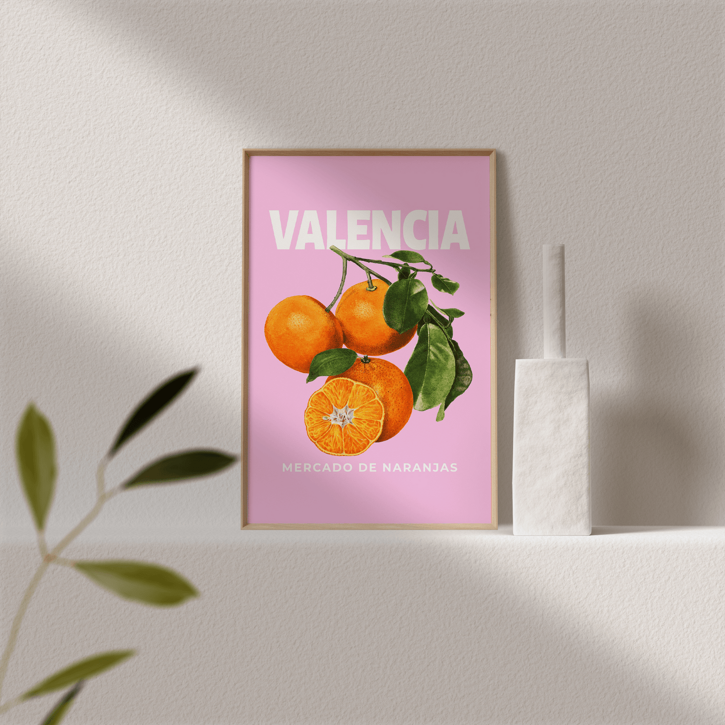 Valencia Orange Print - THE WALL SNOB
