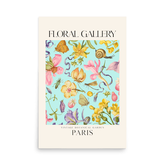 Vintage Botanical Garden Paris Print - THE WALL SNOB