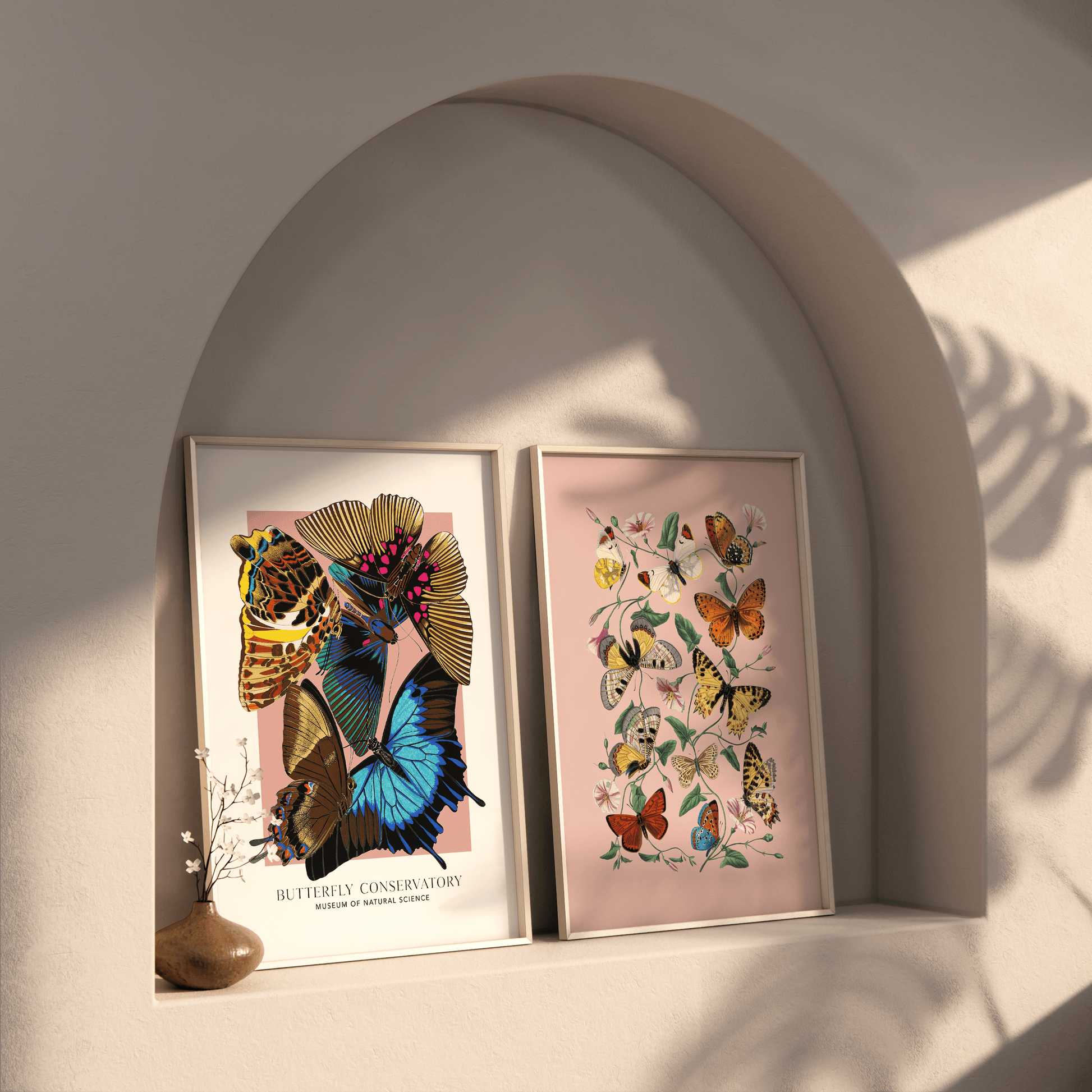 Vintage Butterfly Duo - THE WALL SNOB