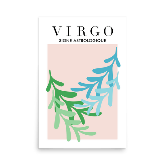 Virgo Cutouts Print - THE WALL SNOB