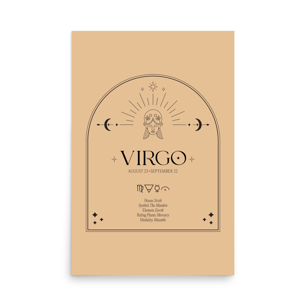 Virgo Element Print - THE WALL SNOB