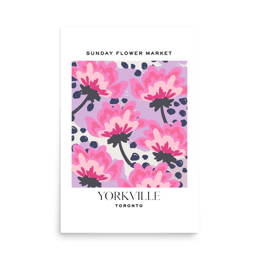 Yorkville Toronto Flower Market Print - THE WALL SNOB